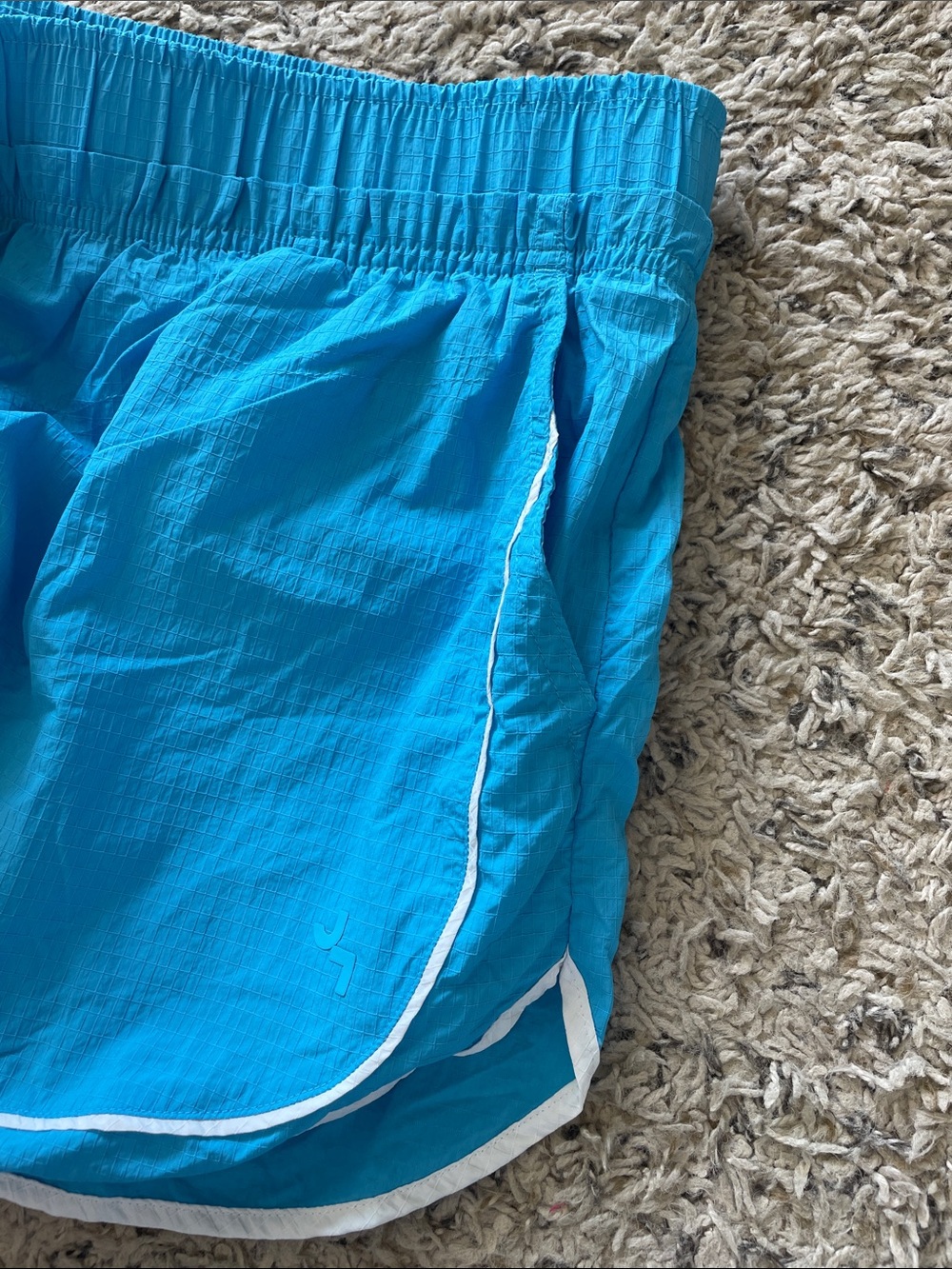 JoyLab Turquoise Athletic Dolphin Shorts with White Trim - Picture 4 of 4